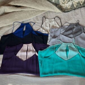 5 Women's Halter Tops - Multi-Color Set